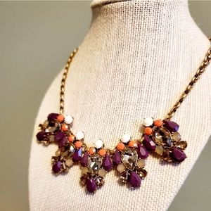 Vintage J. Crew Chunky Statement Rhinestone Necklace